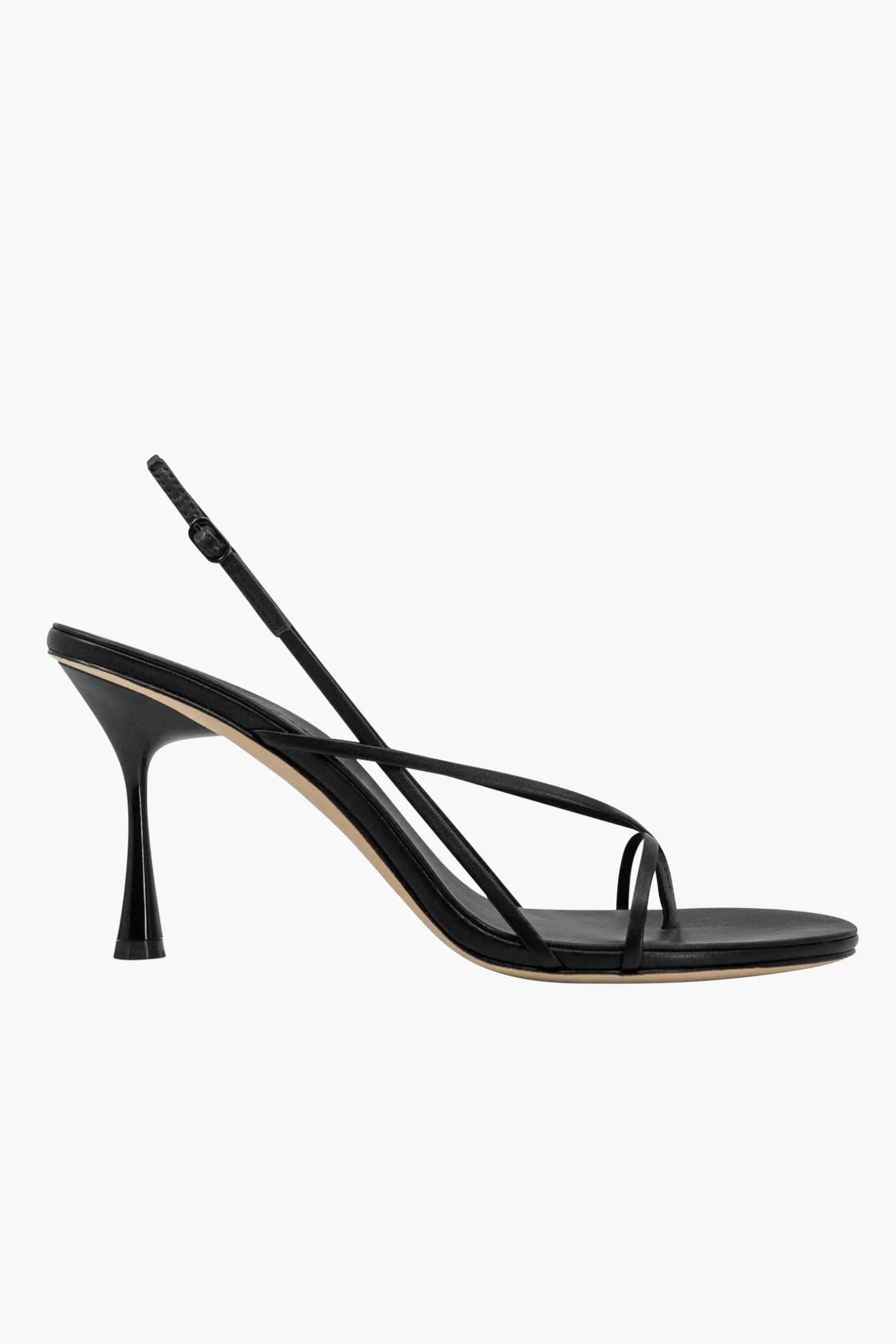 Shop STUDIO AMELIA WISHBONE 90 HEEL Black
