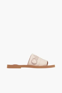 Flash Sale CHLOÉ WOODY FLAT MULE BlushyBeige