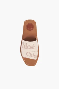 Flash Sale CHLOÉ WOODY FLAT MULE BlushyBeige