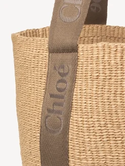 Outlet CHLOÉ WOODY LARGE BASKET DarkNut