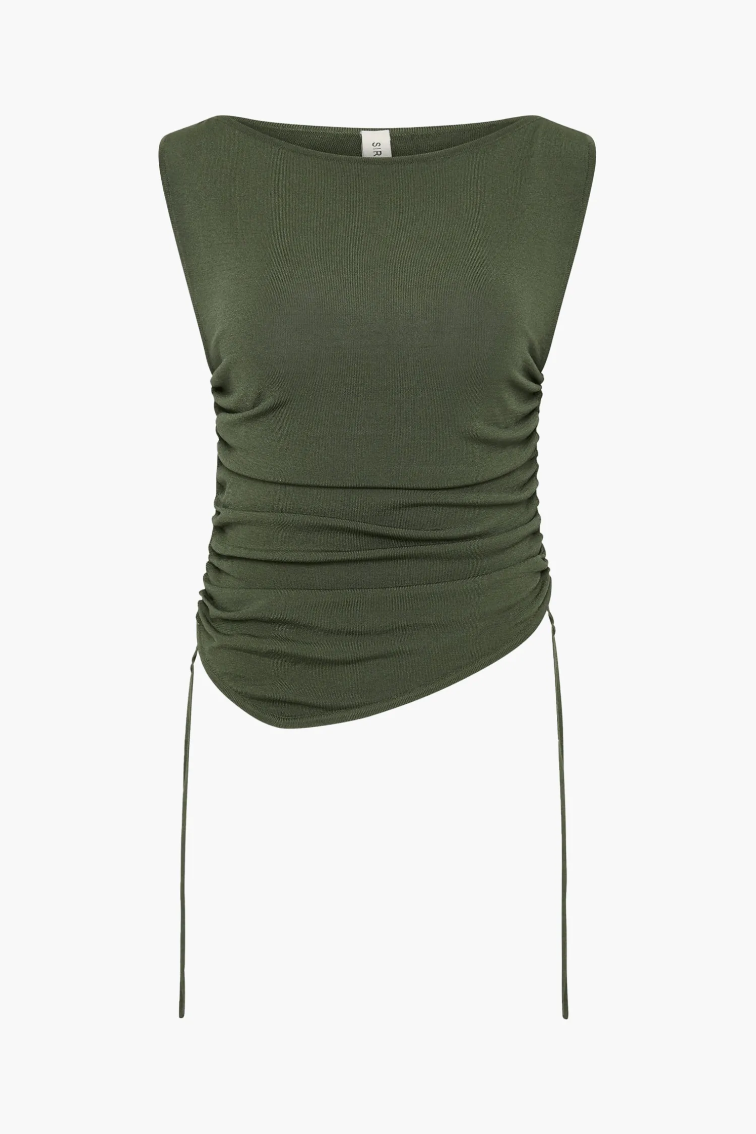 Outlet SIR YOLANDA RUCHED TANK Khaki