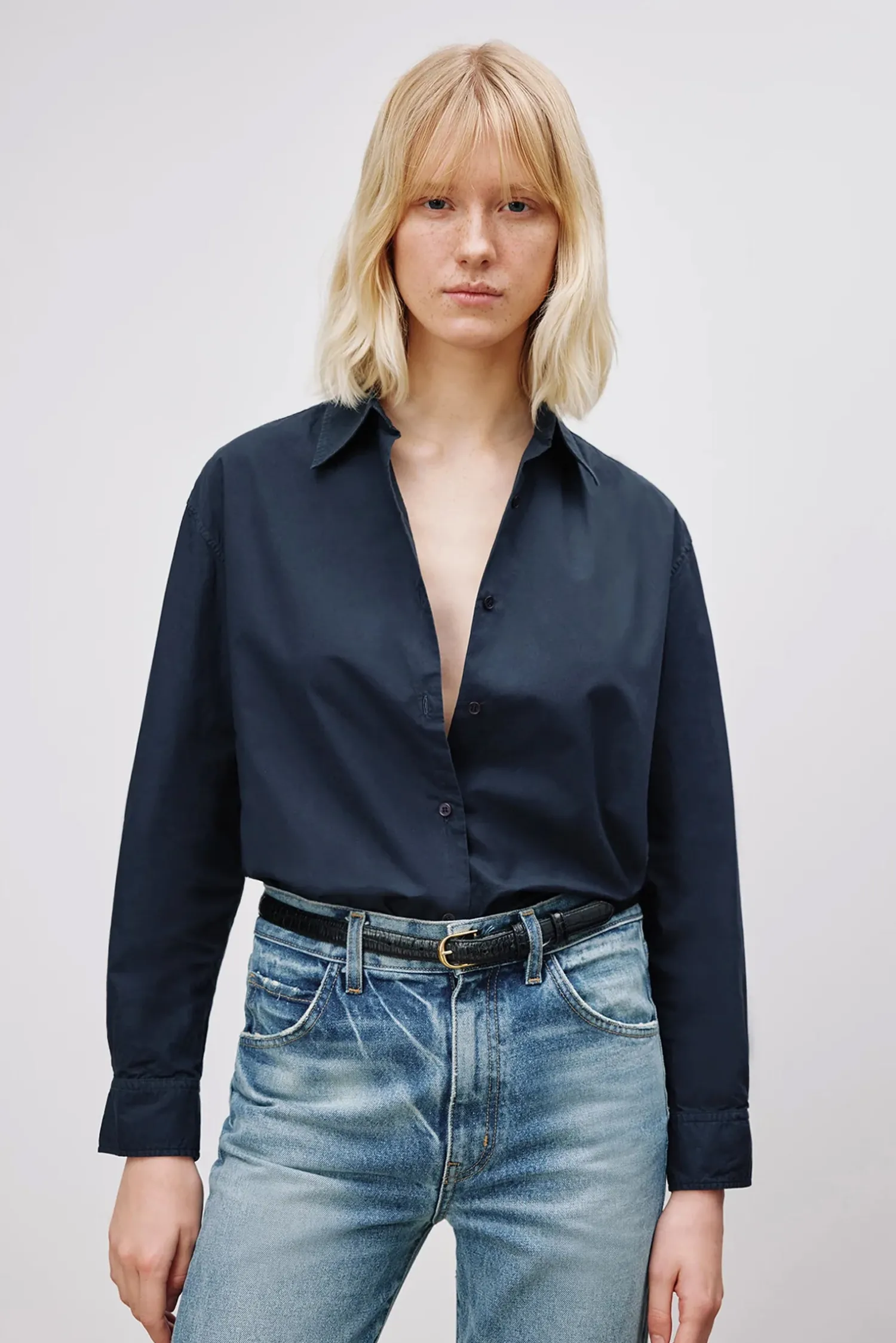 Cheap NILI LOTAN YORKE SHIRT Midnight
