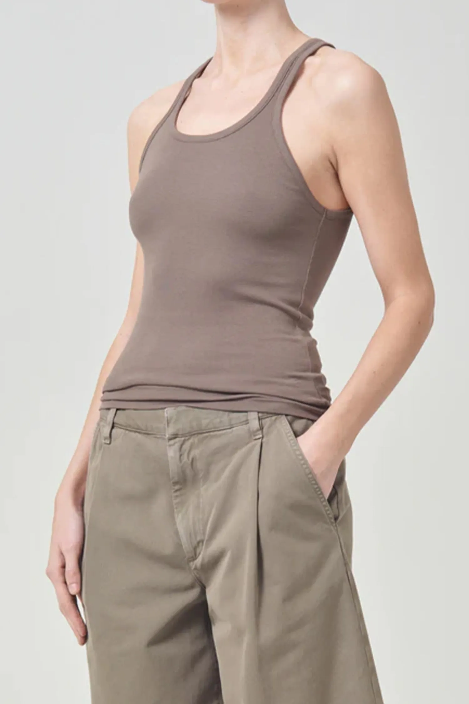 New AGOLDE ZANE TANK KilinBrown