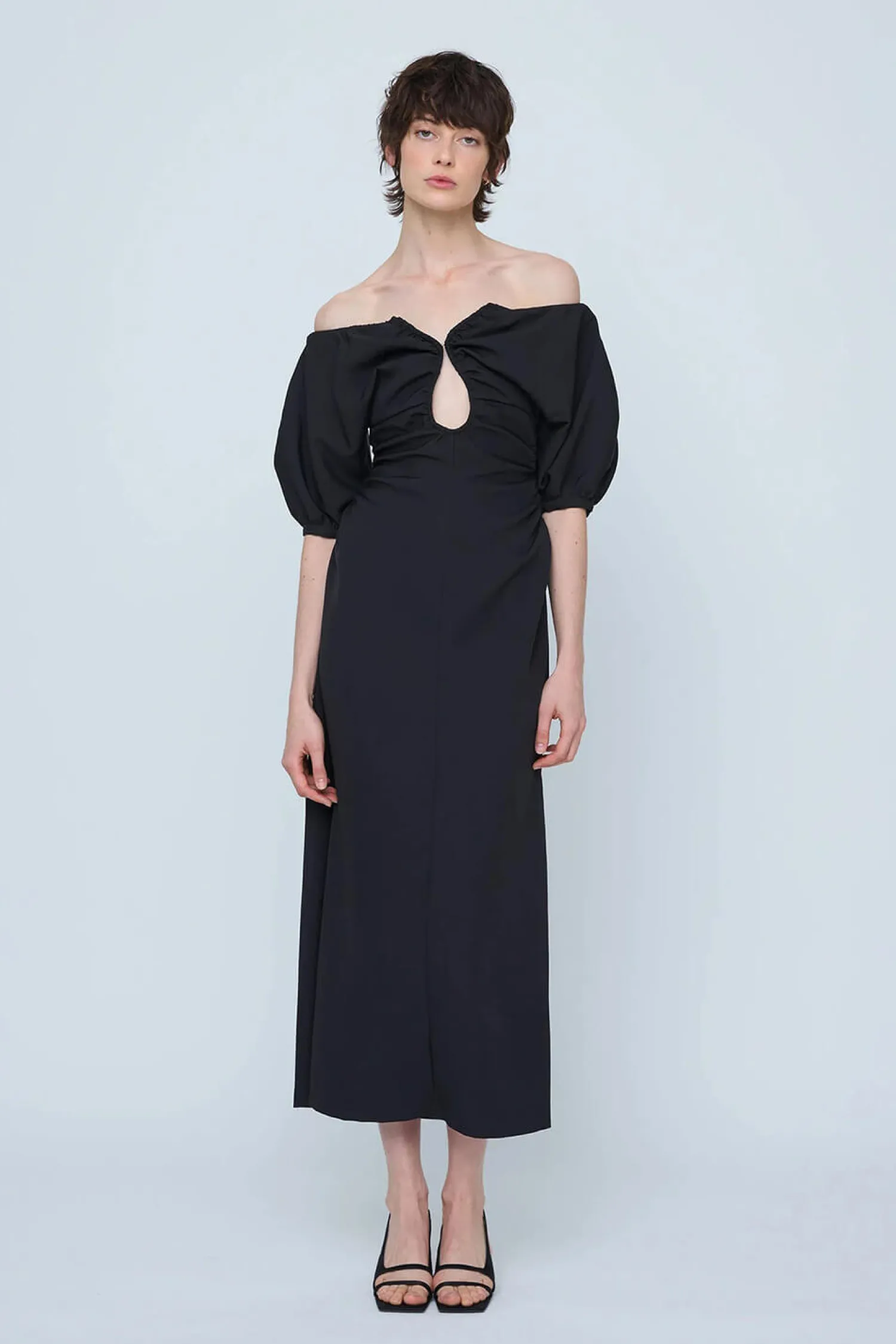 Online WYNN HAMLYN ZOE OFF SHOULDER DRESS Black