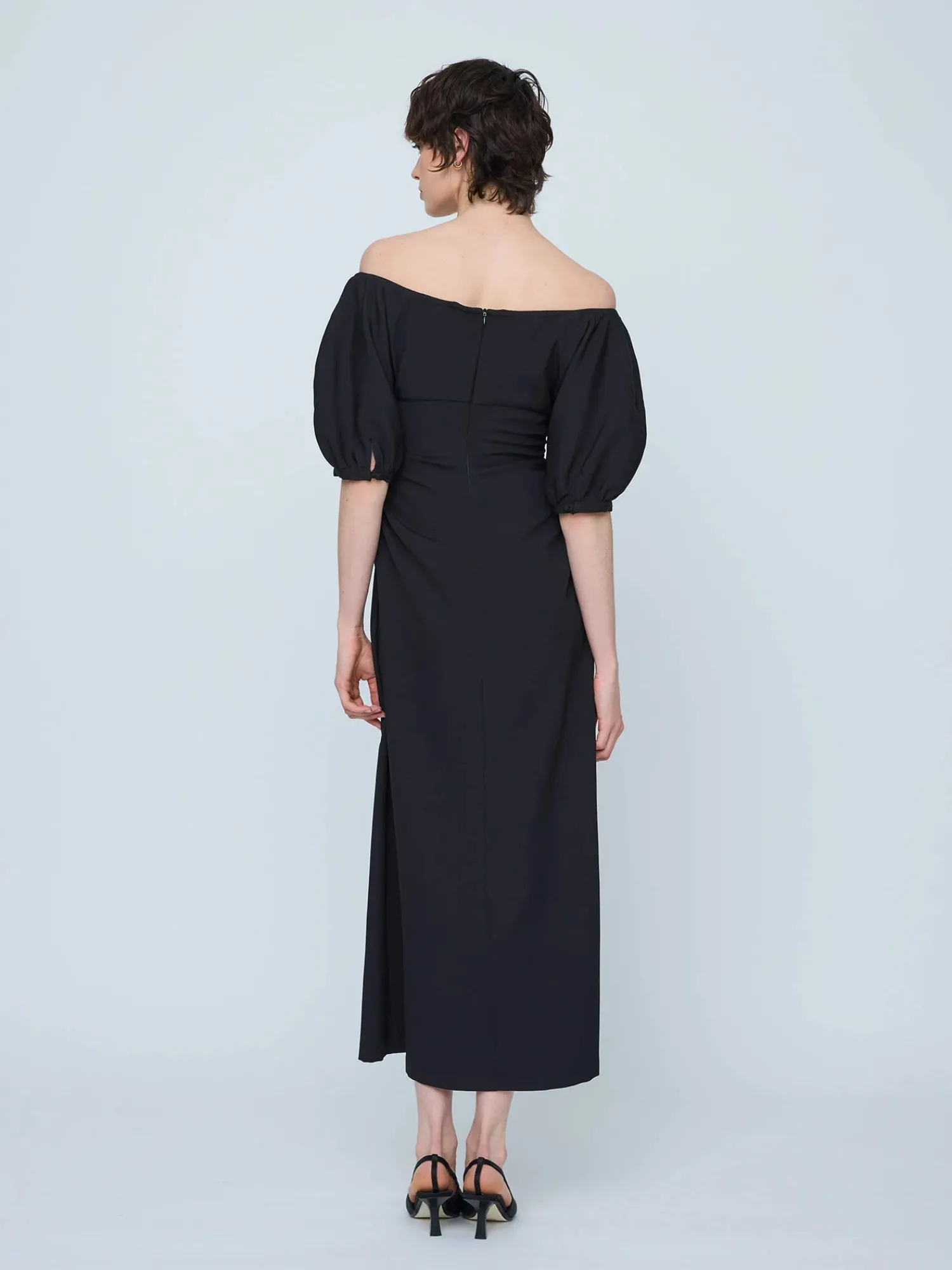 Online WYNN HAMLYN ZOE OFF SHOULDER DRESS Black